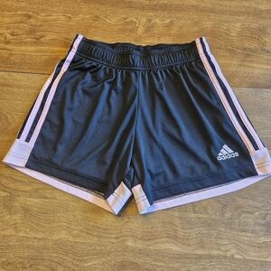 Adidas Women's Athletic Shorts in Black and Pink